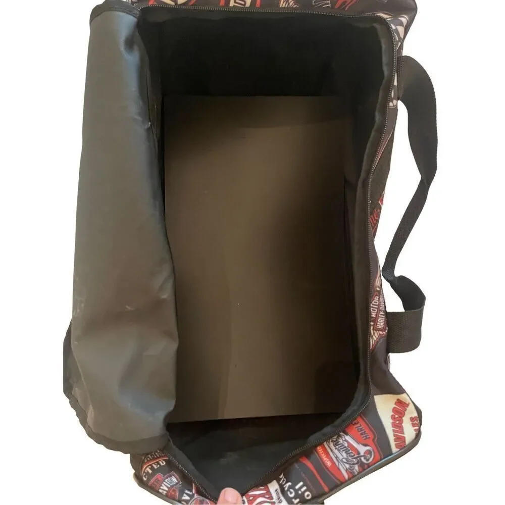 Harley Davidson Unisex Adjustable Strap Motorcycle Logos Travel Duffle Bag